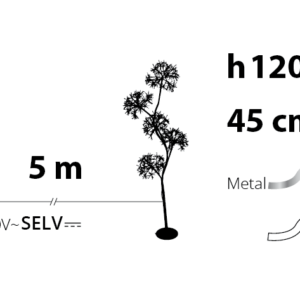 Albero 5 Sfere H120cm RICH Bianco MicroLED FD - Lotti - immagine 6