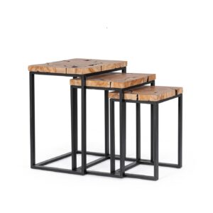 Tavolino in Teak 3 misure - Bizzotto - immagine 7
