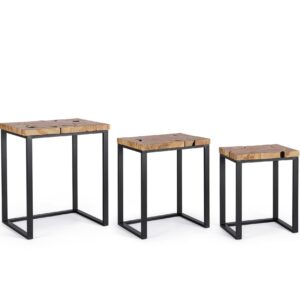 Tavolino in Teak 3 misure - Bizzotto