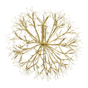 Ramo Sfera Ricco RICH Champagne ø40cm 576 MicroLED FlashLED con Ciuffi di Led 5m+ø40cm - Lotti - immagine 7