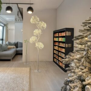 Albero 5 Sfere H170cm RICH Bianco MicroLED FD - Lotti