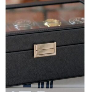 Custodia per 10 Orologi Jean in Ecopelle nera - Maison Scarlett - immagine 3