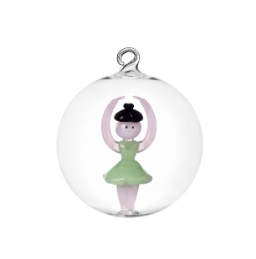 Sfera Ballerina in Vetro d.8 cm - Ichendorf
