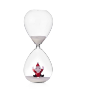 Clessidra Babbo Natale che Salta H.20 cm - Ichendorf