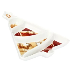 Antipastiera a forma di albero di Natale in porcellana Thunland - Thun - immagine 2