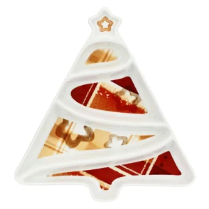 Antipastiera a forma di albero di Natale in porcellana Thunland - Thun - immagine 1