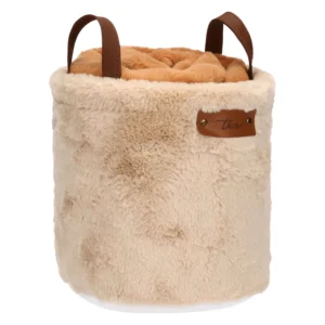 Set Cesto e Plaid caramello - THUN