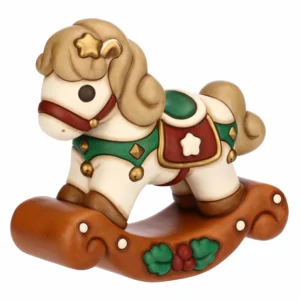 Cavallo a dondolo in ceramica, grande - Thun - immagine 2