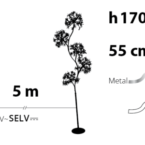 Albero 5 Sfere H170cm RICH Bianco MicroLED FD - Lotti - immagine 6