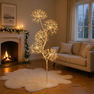 Albero 5 Sfere H120cm RICH Bianco MicroLED FD - Lotti