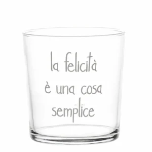 Bicchiere Acqua La felicità è una cosa semplice - Simple Day - immagine 1