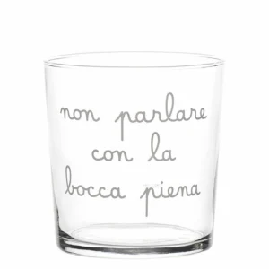 Bicchiere Acqua Non parlare con la bocca piena - Simple Day - immagine 1
