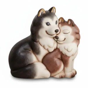 Coppia Husky Polo e Alaska in Ceramica - THUN