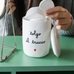 Portacotone in Gres Tolgo il trucco - Simple Day