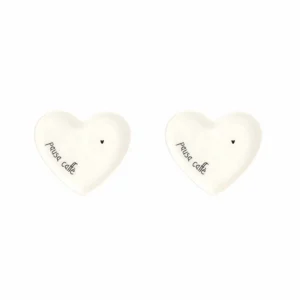 Set 2 Piattini Cuore per Espresso Pausa Caffè - Simple Day