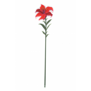Fiore Giglio rosso in Plexiglass piccolo - Vesta
