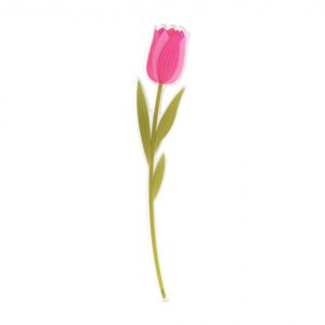 Fiore Tulipano rosa in Plexiglass piccolo - Vesta