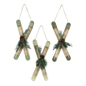 Addobbo Sci in Legno 26 cm in 3 versioni - Kaemingk