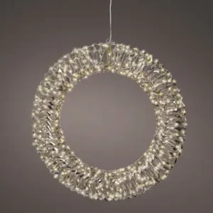 Ghirlanda con Luci a Led bianco caldo Ø50 cm - Kaemingk