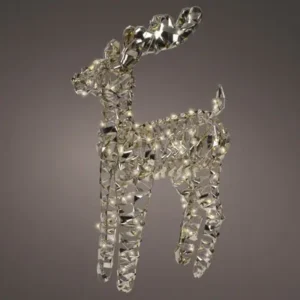 Renna con Luci a LED bianco caldo a Batteria H.66 cm - Kaemingk