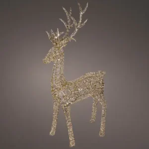 Renna con Luci a LED bianco caldo H.270 cm - Kaemingk