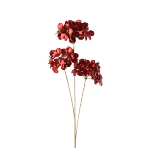 Ramo Ortensia rosso H.72 cm - Kaemingk
