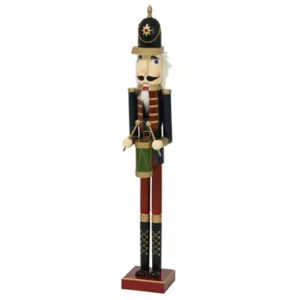 Schiaccianoci blu con Tamburo h.120 cm - Kaemingk