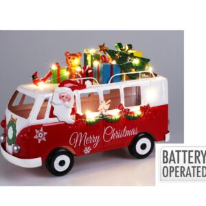 Bus in Metallo con LED 31x22 cm - Koopman