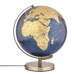 Mappamondo Stellar Light Touch blu/oro Ø30 cm - PBS