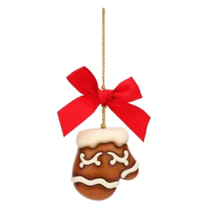 Addobbo natalizio guanto in ceramica, piccolo - Thun