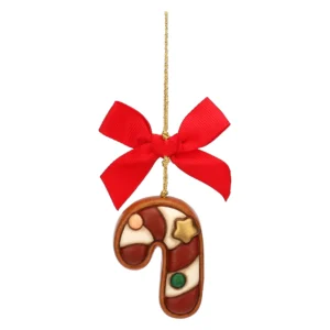 Addobbo natalizio bastoncino di zucchero in ceramica, piccolo - Thun