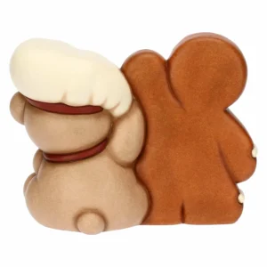Coppia Teddy e omino di pan di zenzero Pepi in ceramica - Thun - immagine 5