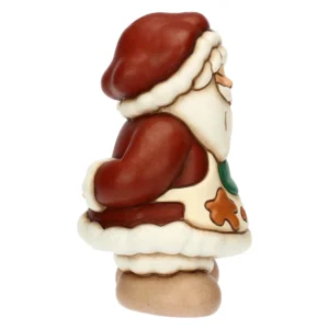 Babbo Natale con pandoro in ceramica, medio - Thun - immagine 3