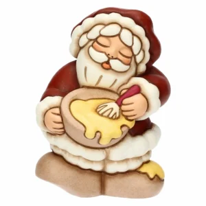 Babbo Natale con ciotola in ceramica, piccolo - Thun