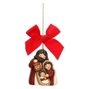 Addobbo natalizio Sacra Famiglia in ceramica, maxi - Thun