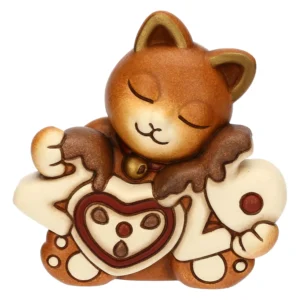 Gatto Momi Buon Anno 2026 in ceramica - Thun