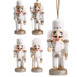 Addobbo Schiaccianoci bianco-oro H.9 cm in 4 versioni - Koopman