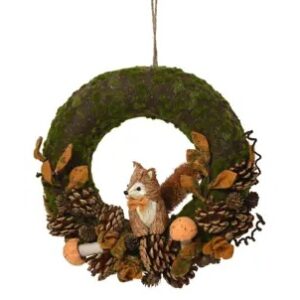 Corona verde Volpe d.32 cm - Kaemingk