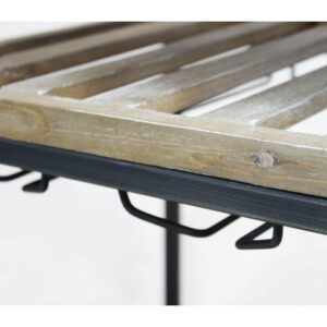 Carrello Camron in Legno e Ferro 87x42xh.77 cm - Cosma - immagine 4