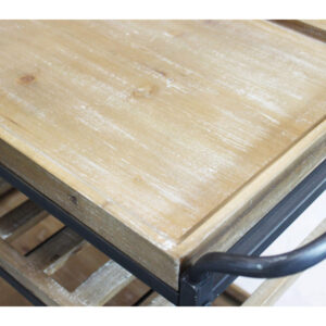 Carrello Camron in Legno e Ferro 87x42xh.77 cm - Cosma - immagine 7