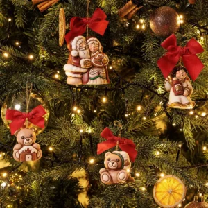 Addobbo natalizio Babbo e Mamma Natale, totem - Thun - immagine 3