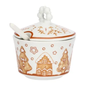 Zuccheriera con cucchiaino in porcellana Thunland - Thun