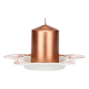 Piattino a forma di stella in porcellana con candela Thunland - Thun