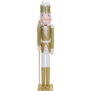 Schiaccianoci H.106 cm bianco/oro in 2 modelli - Koopman - immagine 3