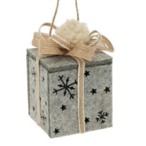 Addobbo Pacco Regalo con LED 8 cm in 3 colori - Koopman - immagine 3